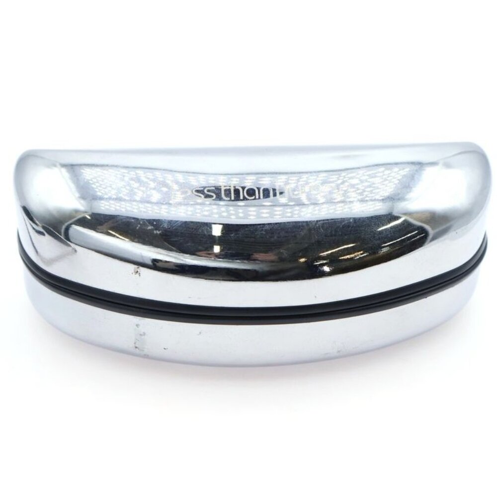 Prada Sunglasses Oval Wraparound Black Silver - Picture 6 of 6